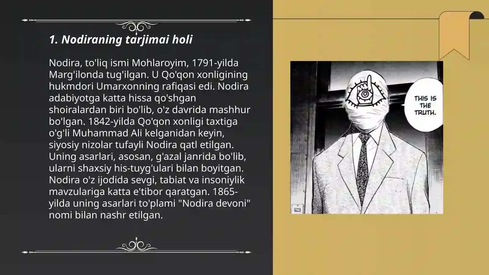 Nodiraning hayoti va ijodi 3
