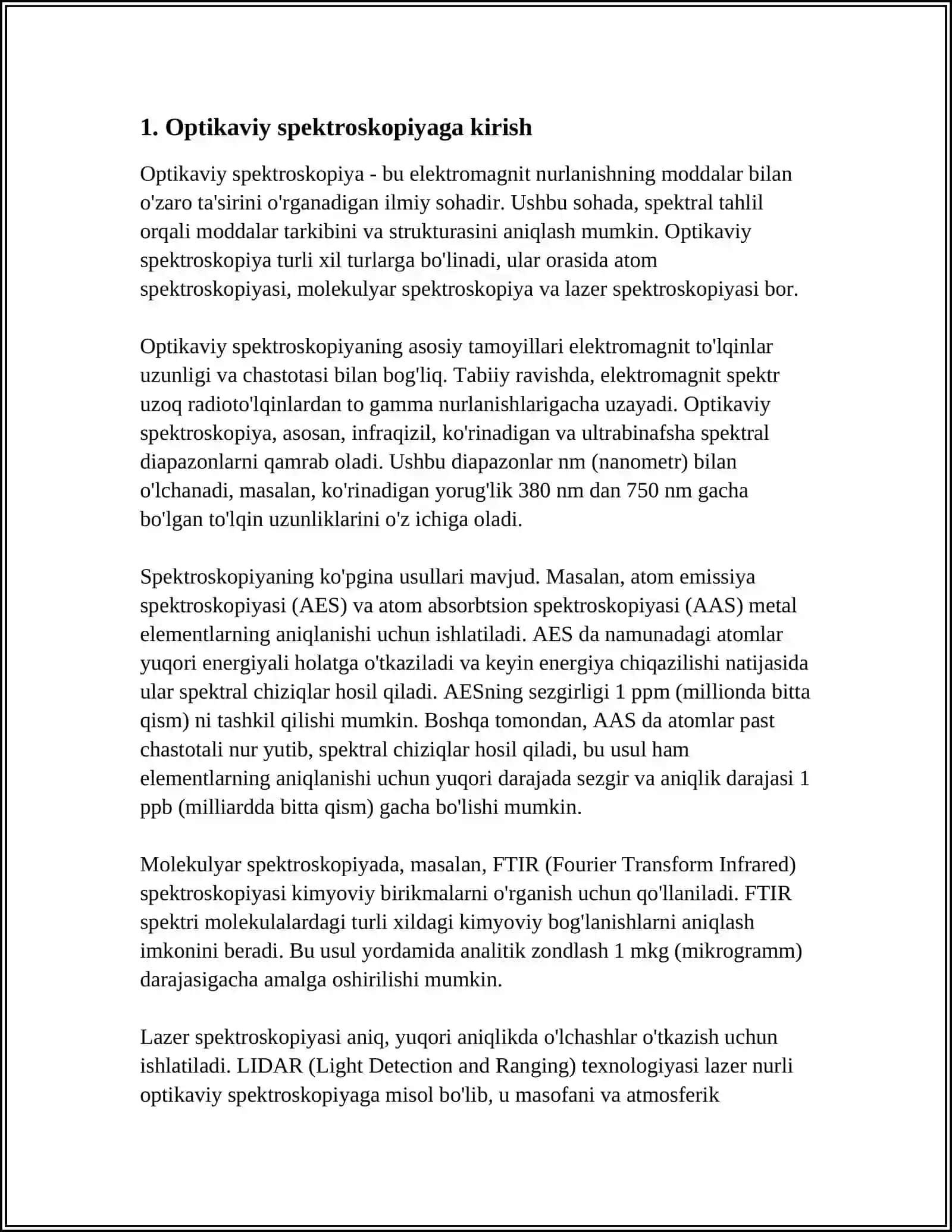 OPTIKAVIY SPEKTROSKOPIYA ASOSLARI 3