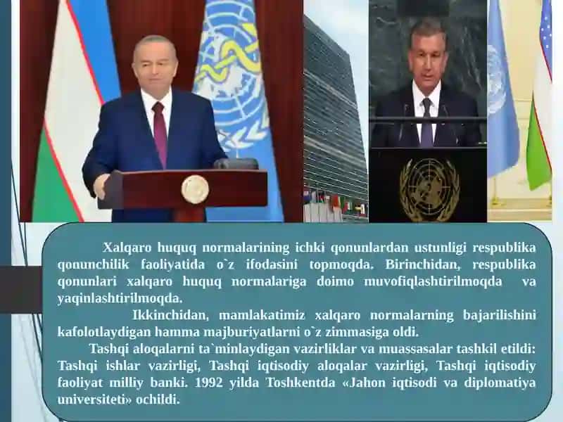 O`zbekiston va jahon hamjamiyati 3