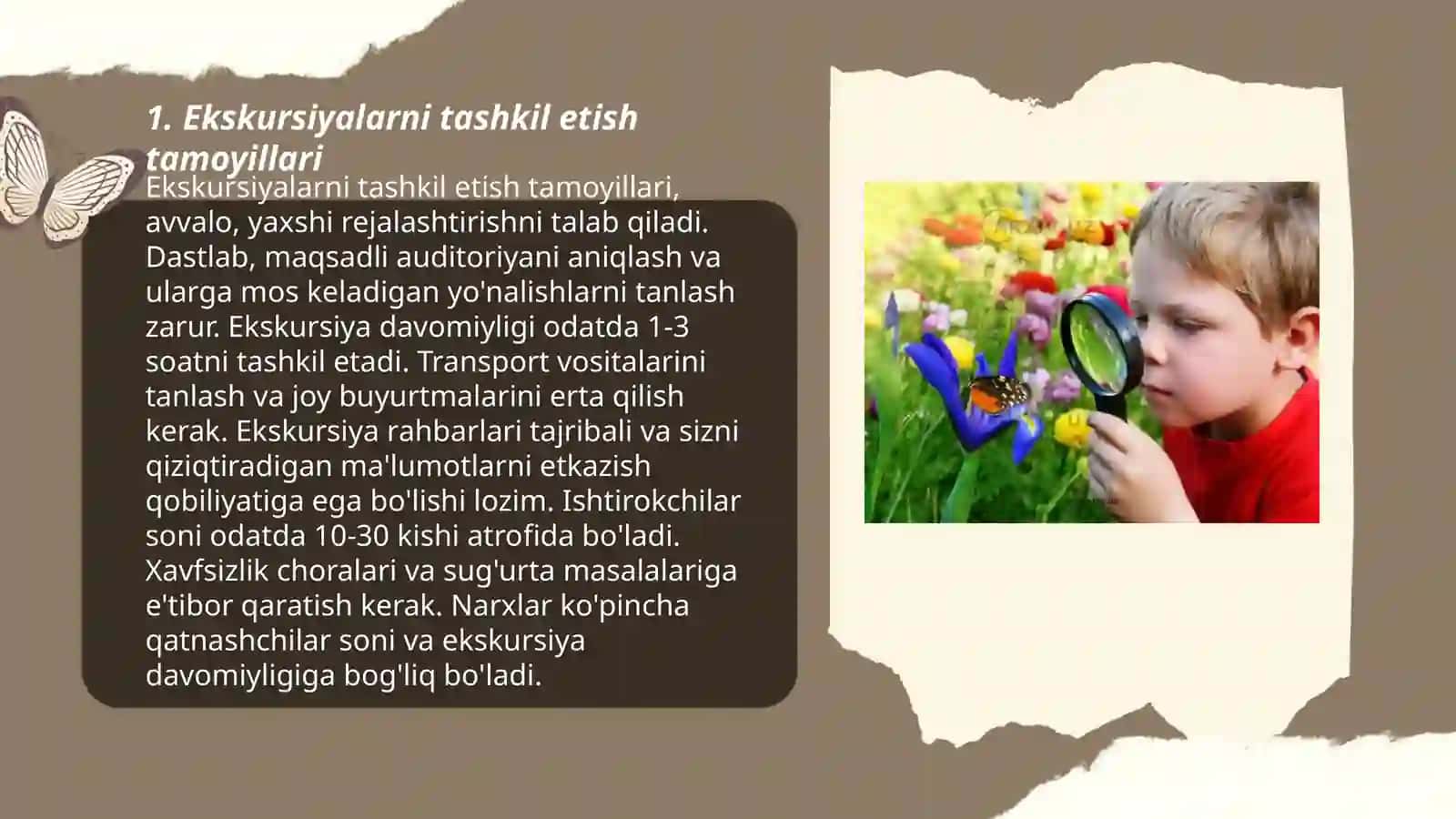Ekskursiyani tashkil etish va uni o‘tkazish metodikasi 3