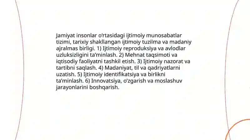 Jamiyat falsafasi 3