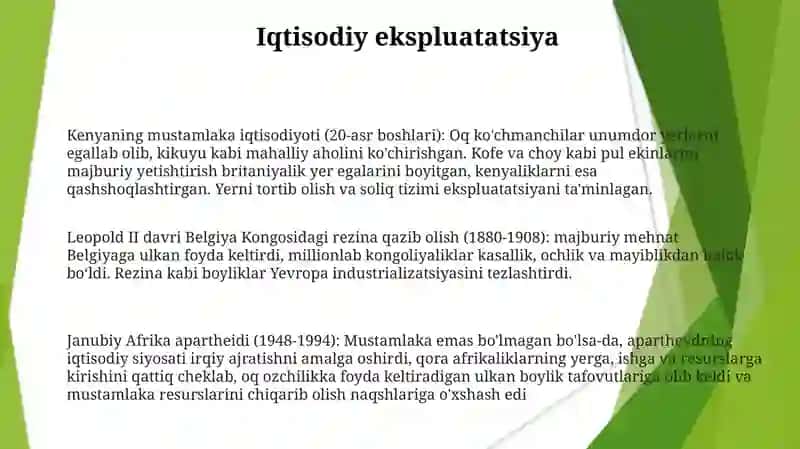 Mustamlakachilik siyosati 3