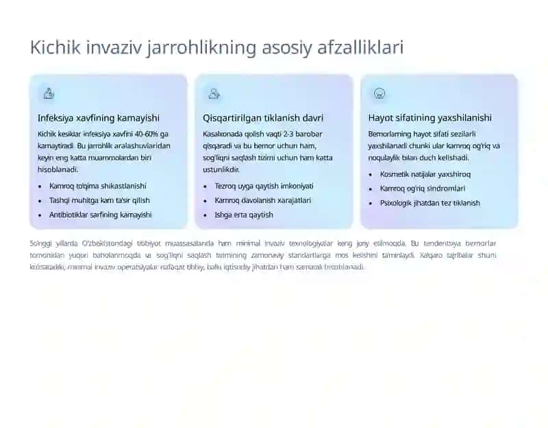 Xirurgiyada kichik invaziv aralashuvlar: Zamonaviy yondashuvlar va natijalar 3
