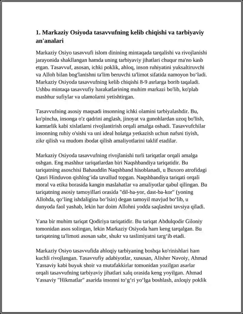 Markaziy Osiyoda Tasavvuf 3