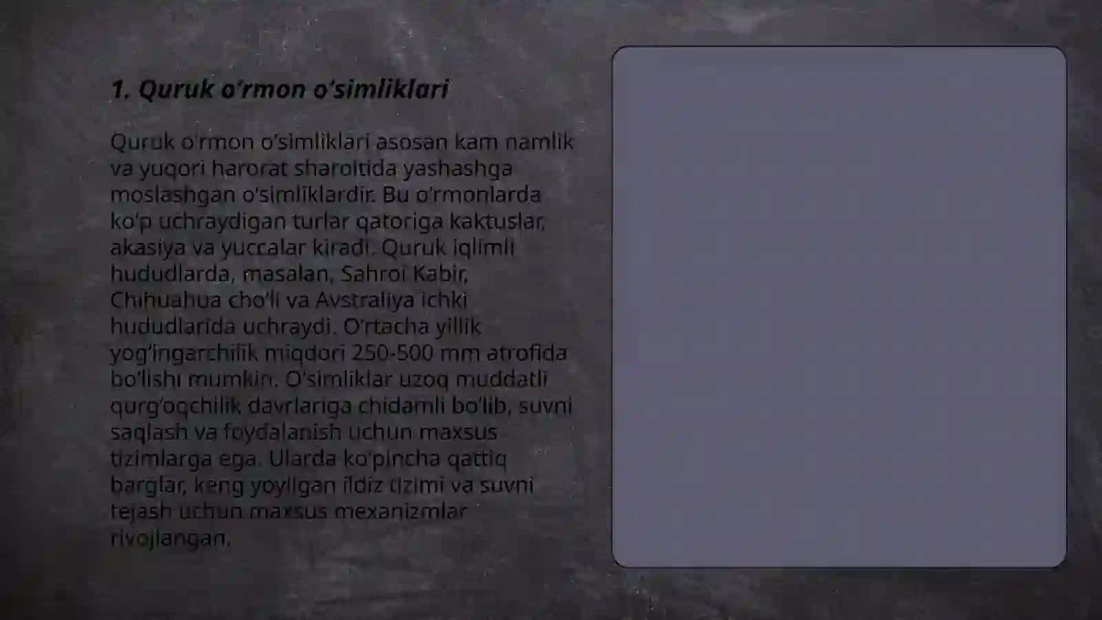 Quruk oʻrmon oʻsimliklari 3
