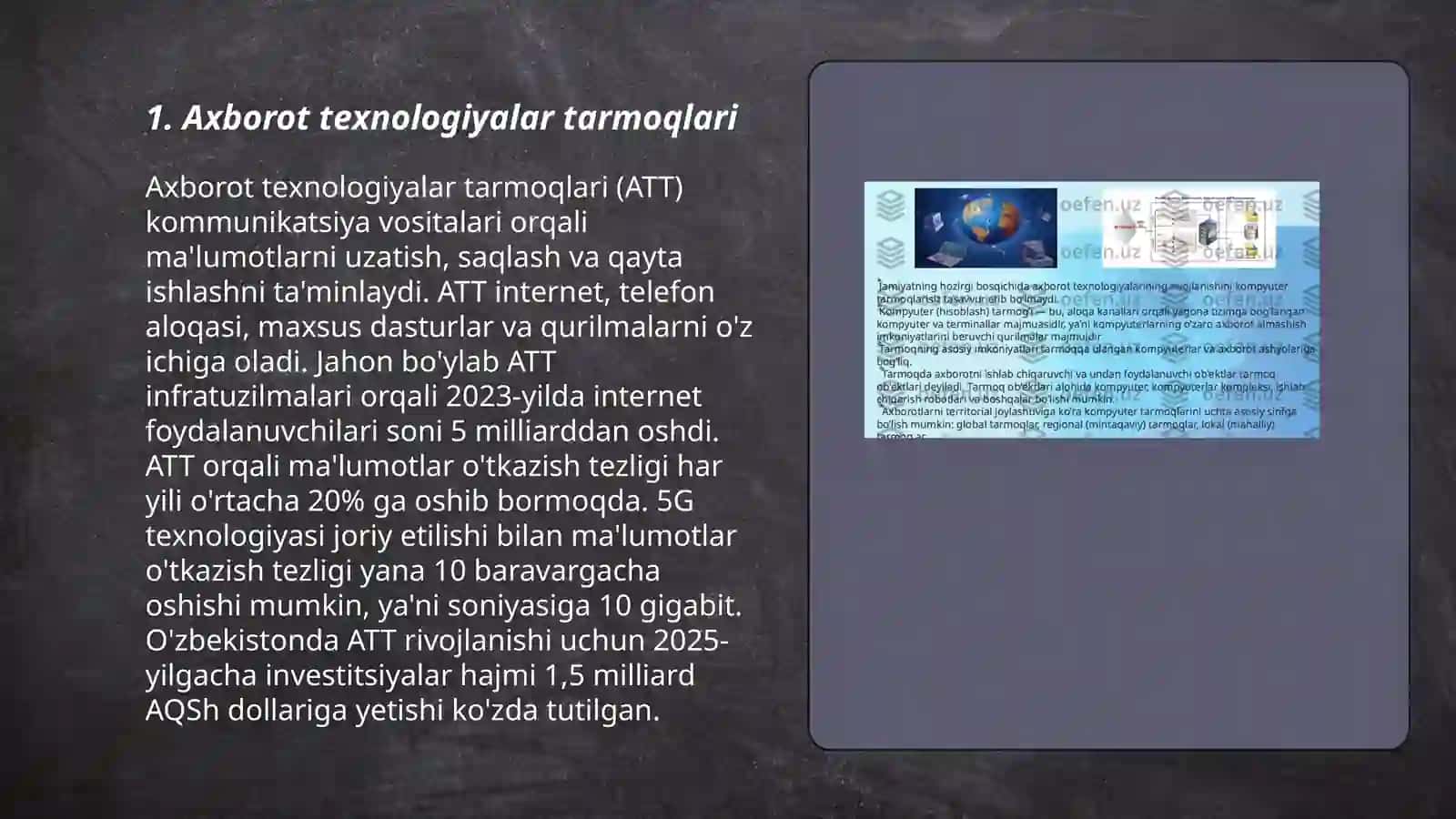 Axborot texnologiyalarining infratuzilmasi 3