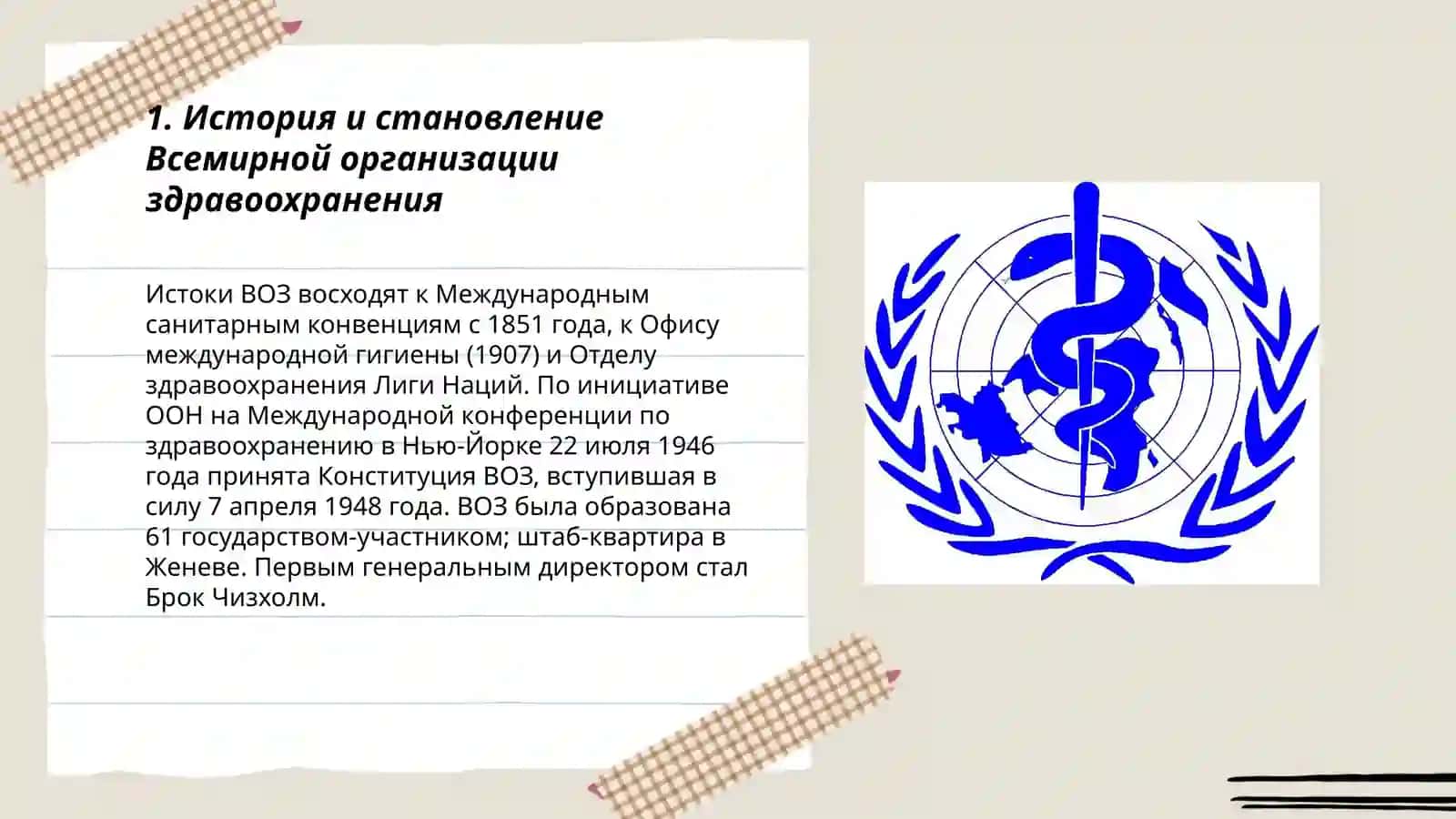 Всемирная Организация здравоочранения 3