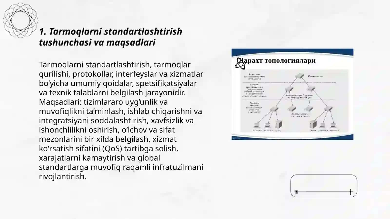 Tarmoqlarni standartlashtirish 3