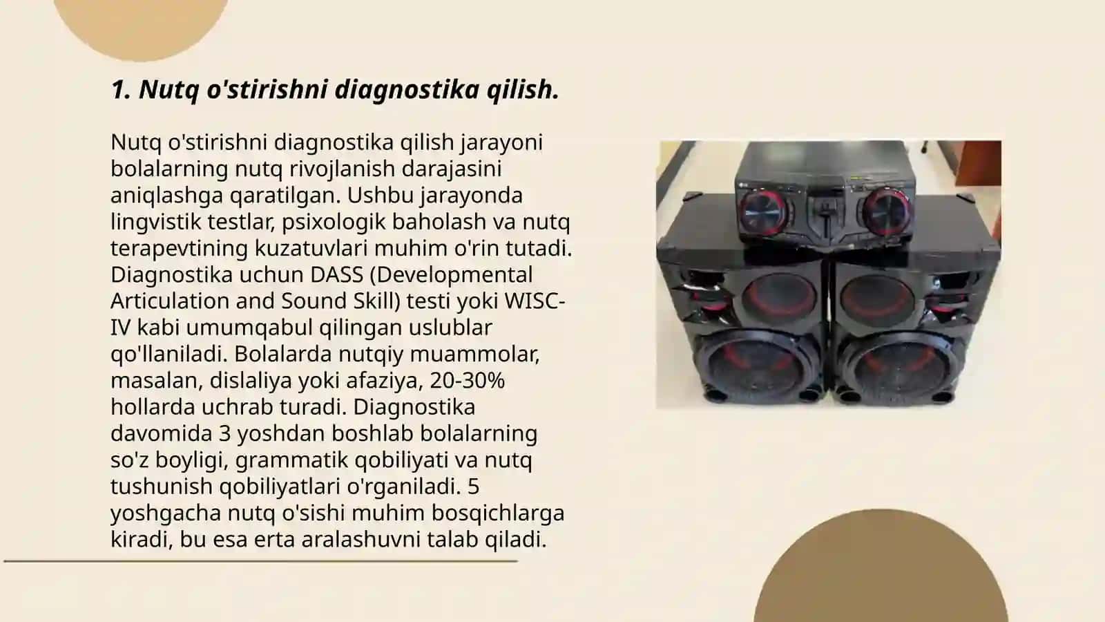 Nutq o'stirishni diagnostika qilish 3
