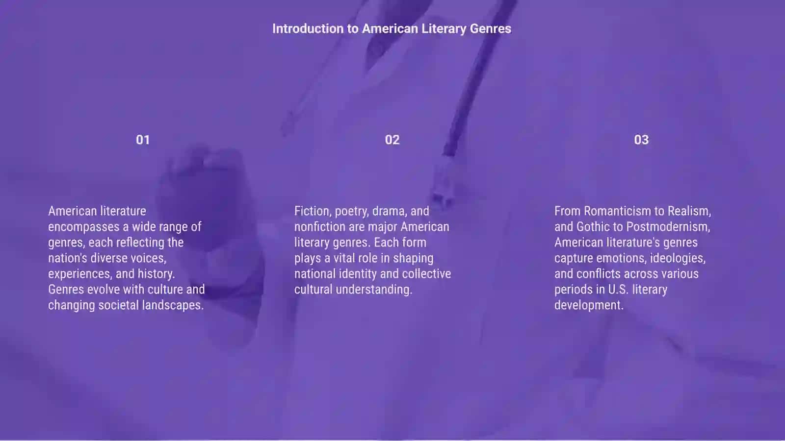 Literature genres in American literature 3