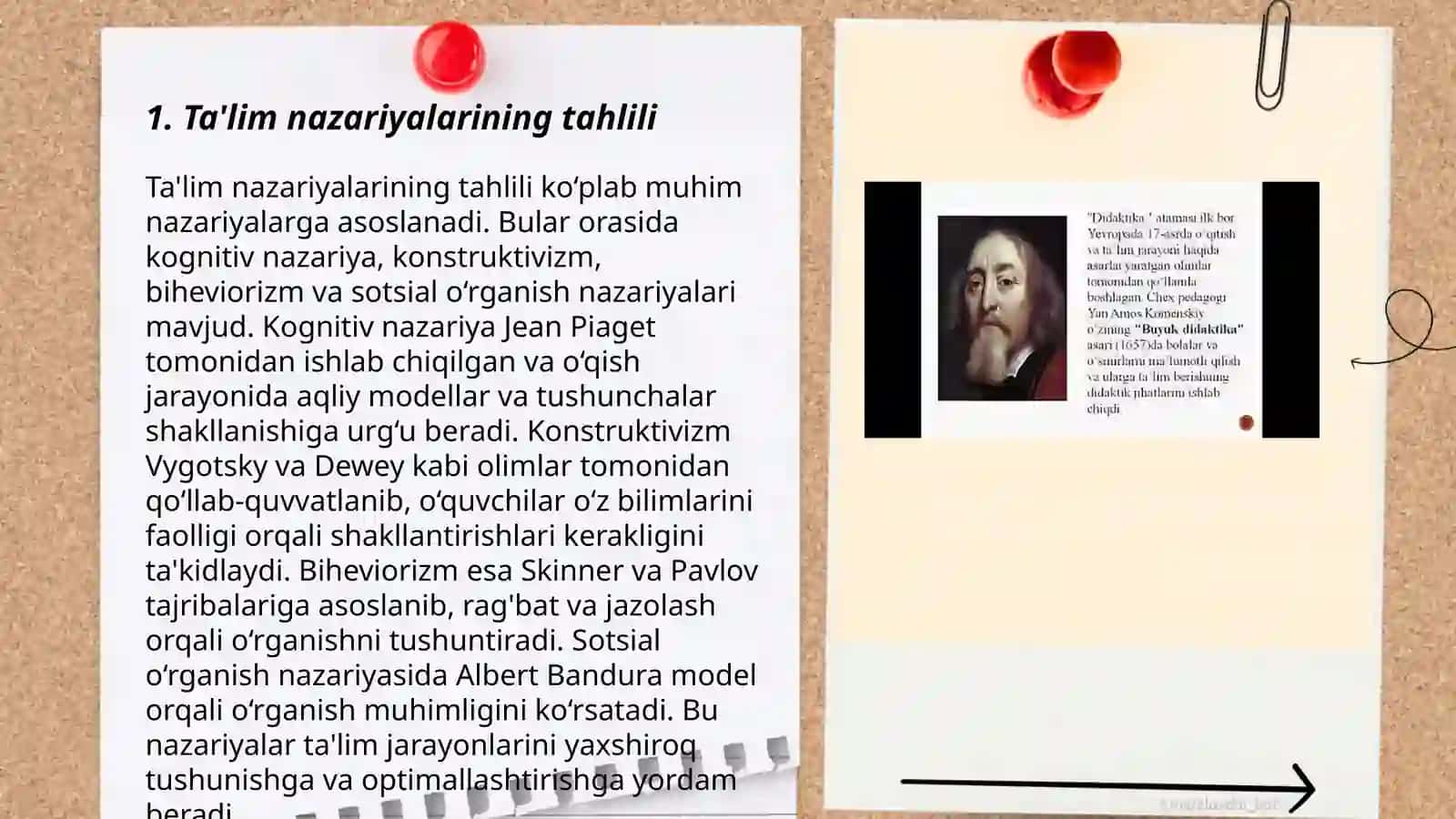 Ta'lim nazariyalarining tahlili 3