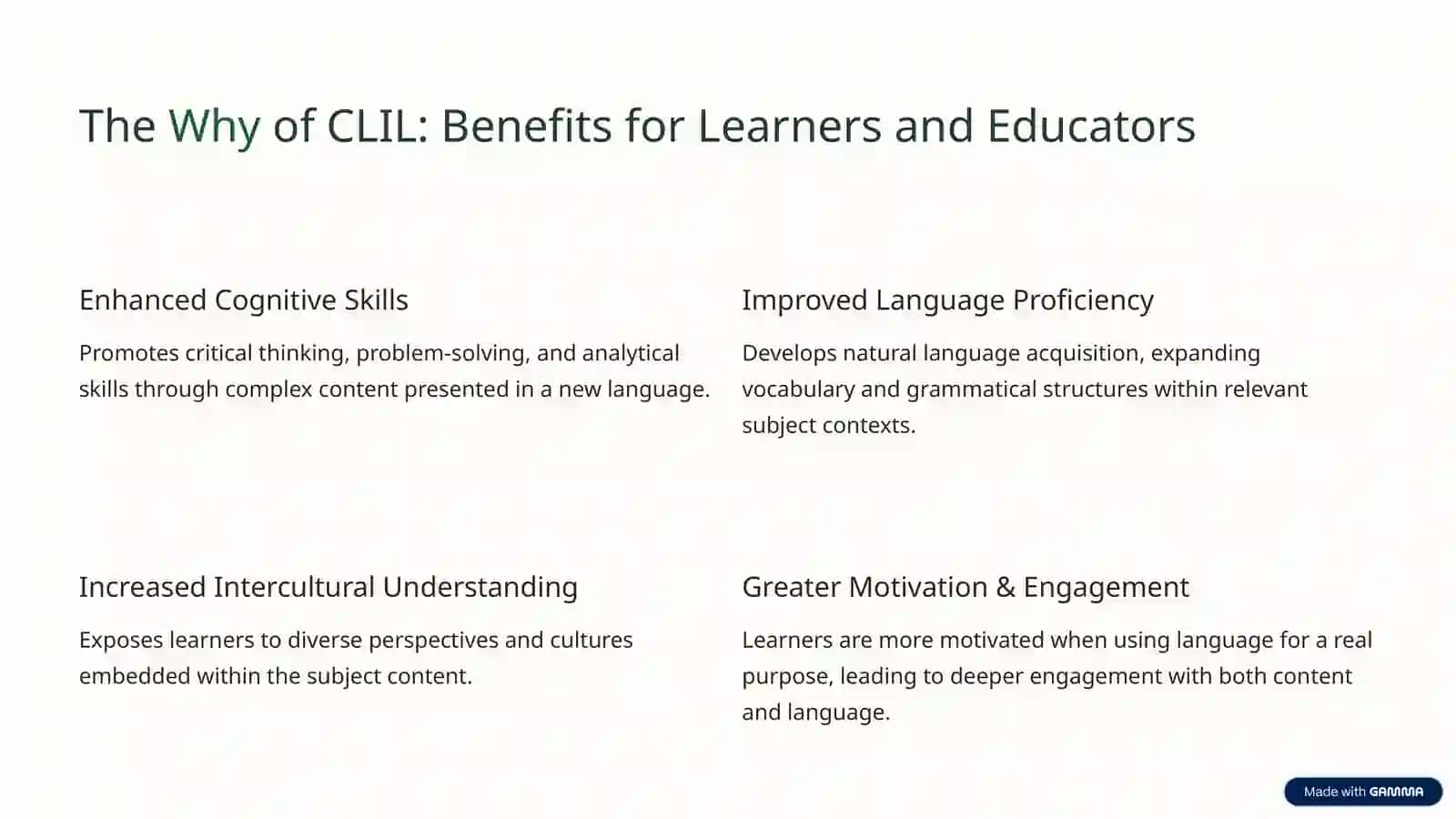 Content, Language, and Integrated Skills: A Synergistic Approach to Education 3