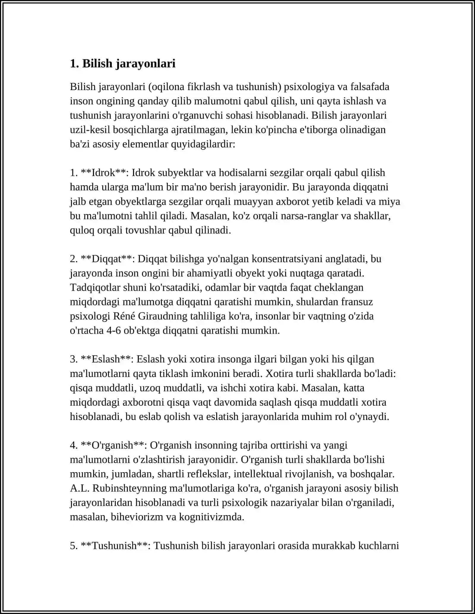 BILISH FALSAFASI (GNOSEOLOGIYA) 3