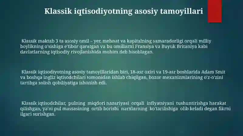 Ilk klassik (mumtoz) maktabning shaklanishi 3