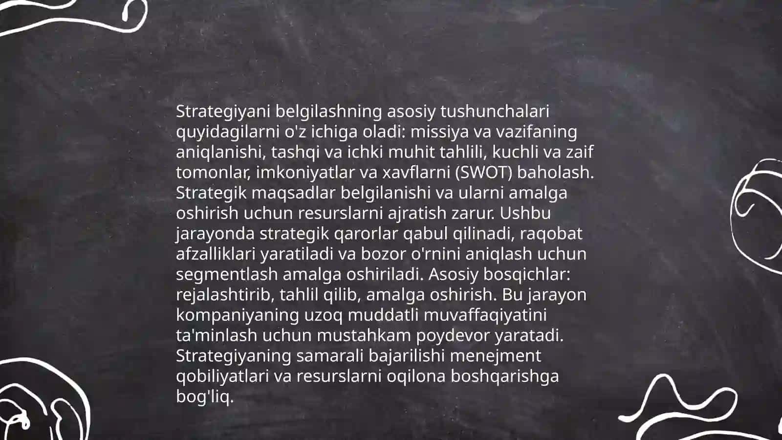 Strategiyani yaratish bosqichlari 3