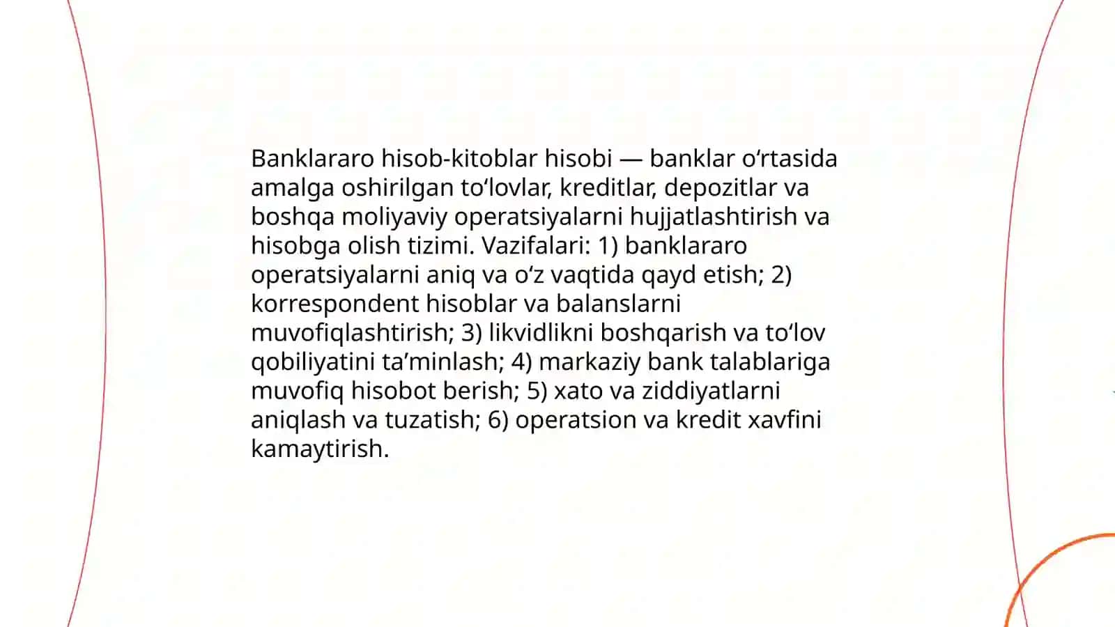 Banklararo hisob-kitoblar hisobi 3