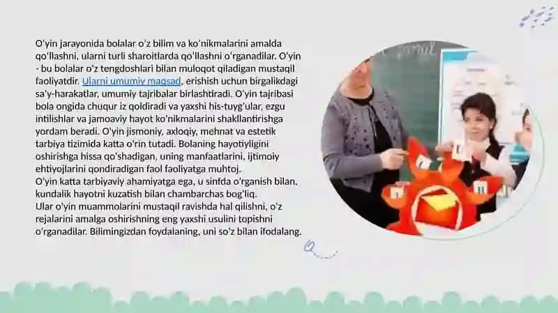 METODYOKI DIDAKTIK O'YIN JIHOZLARI 3