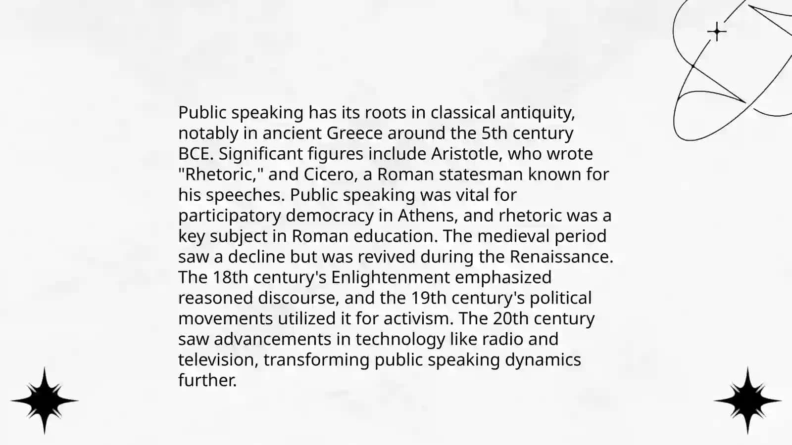 Public Speaking: History, Art, and Science 3