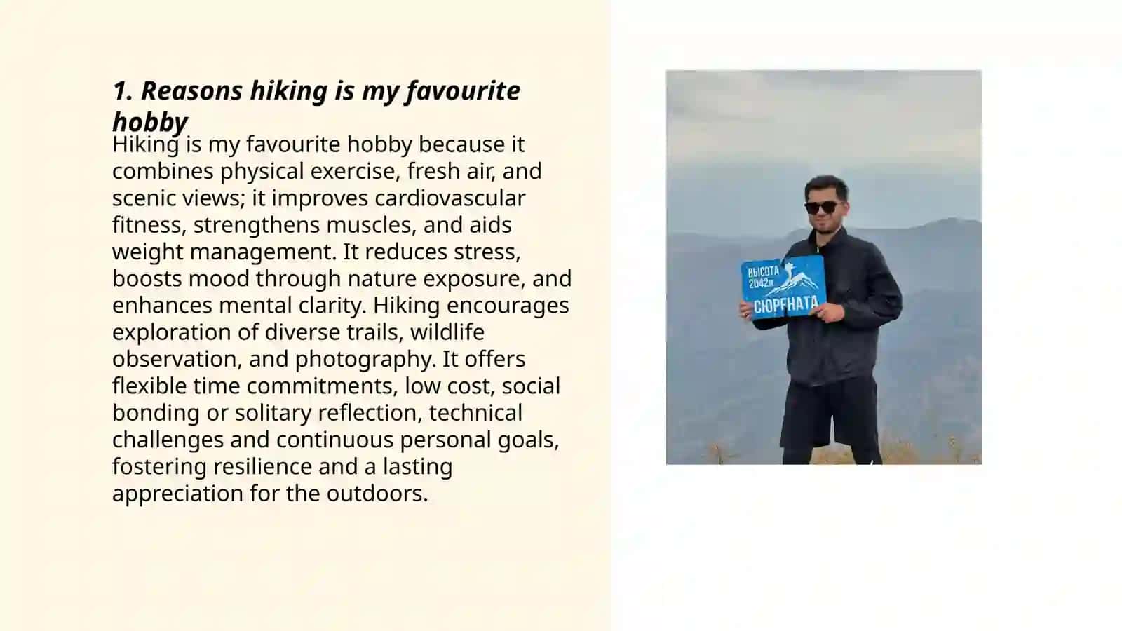Hiking as My Favorite Hobby 3