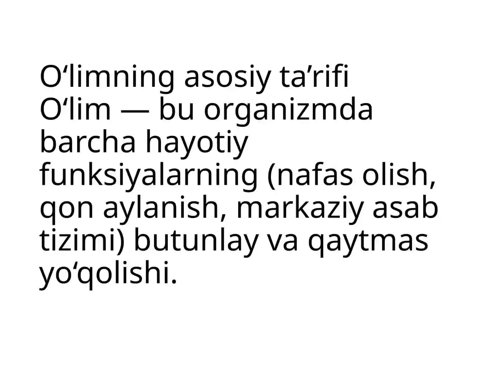 Oʻlim haqida tushunchalar 3