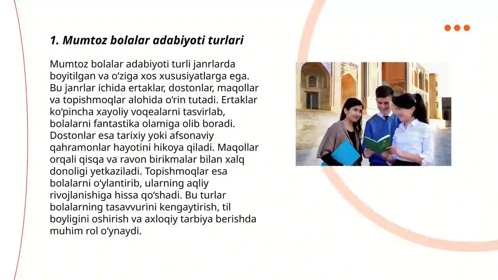 Mumtoz bolalar kitobxonligi va uning koʻrinishlari 3