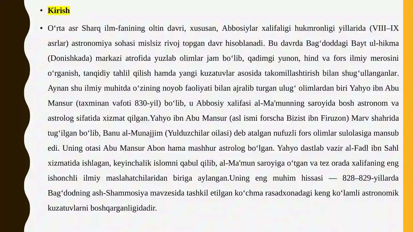 Yahyo ibn Abu Mansur (vaf.taxm. 830) 3