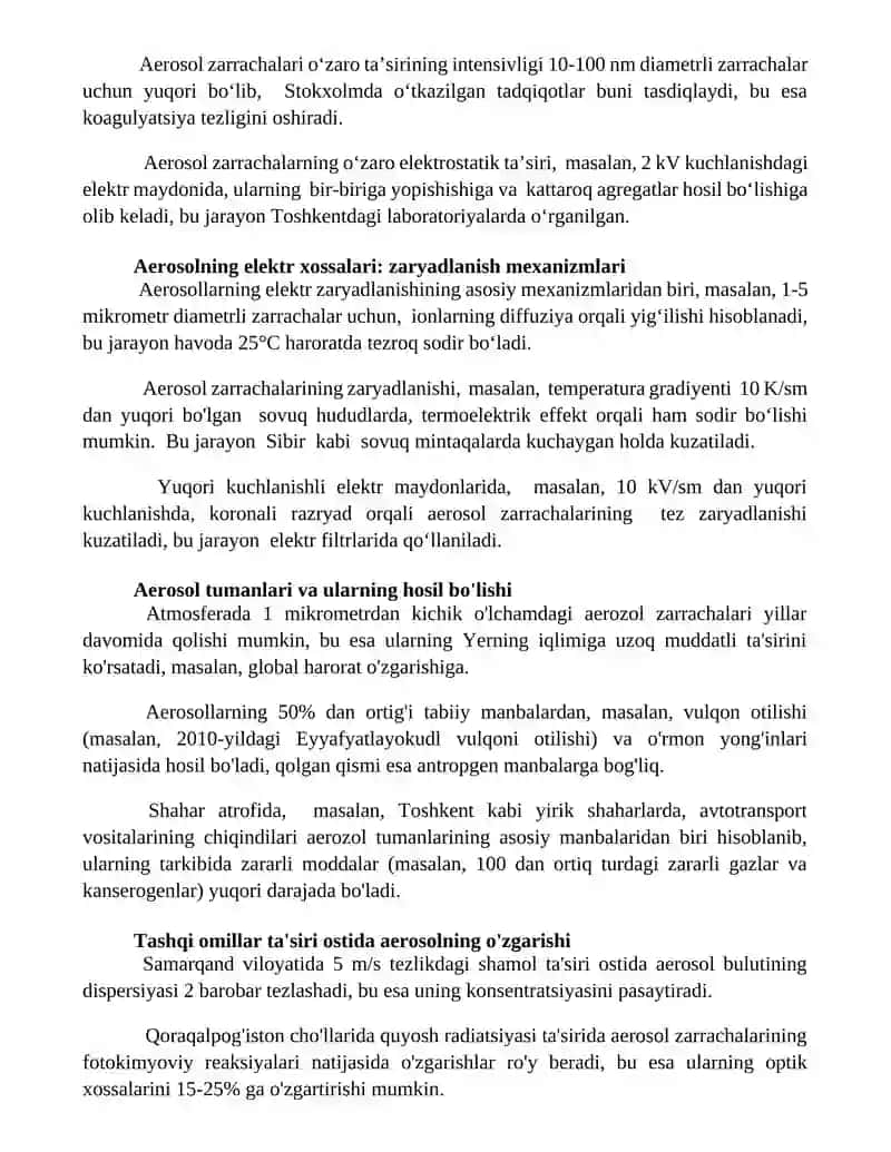 Aerosollar va ularni olinishi 3