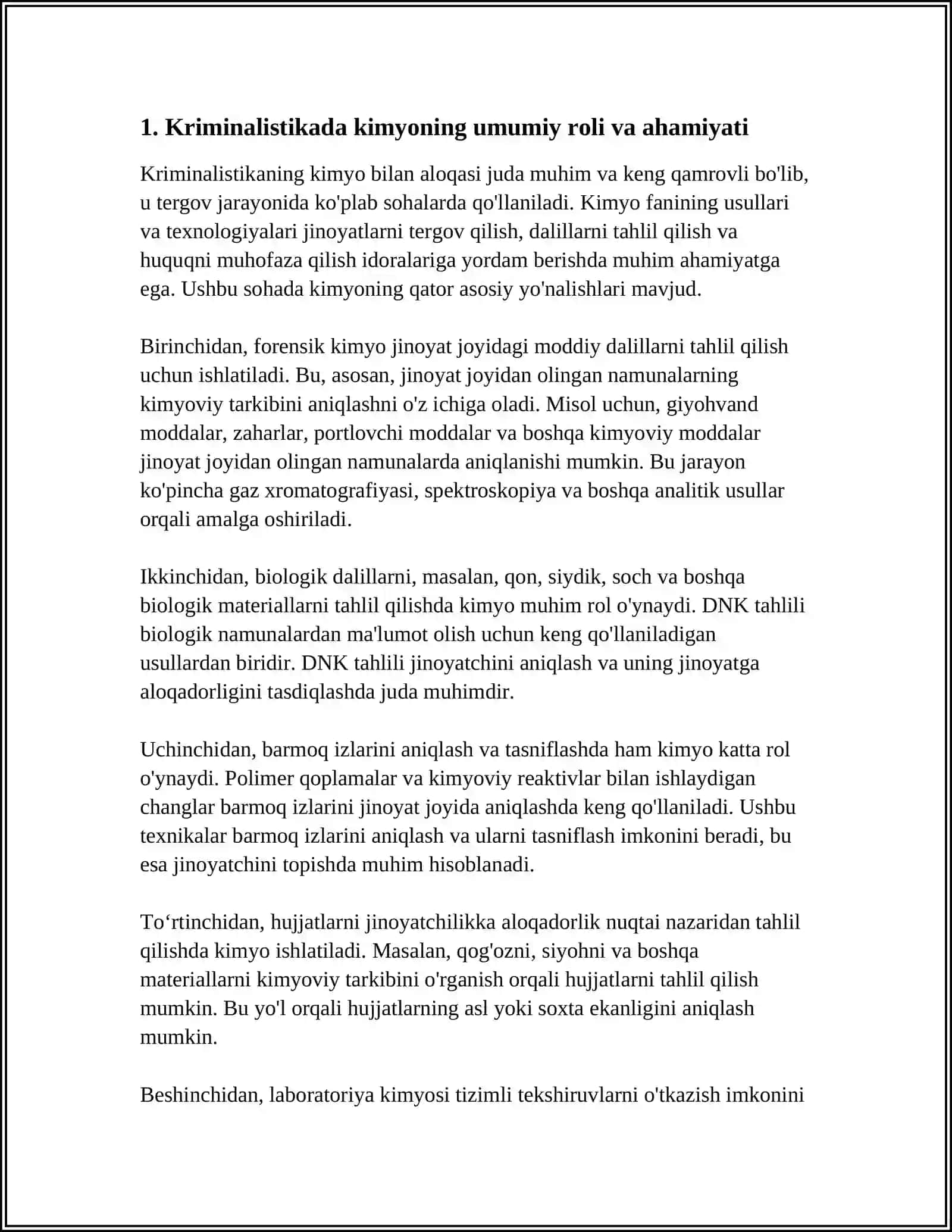 KRIMINALISTIKADA KIMYONING O'RNI 3
