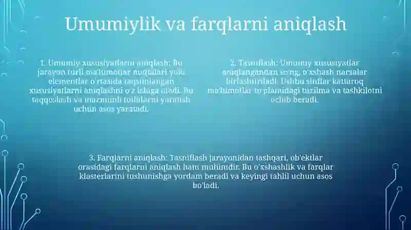 Tóplamlarni Sinflarga Ajratish 3