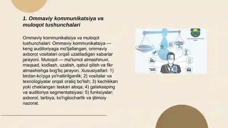 Ommaviy kommunikatsiya va muloqot tushunchalari 3