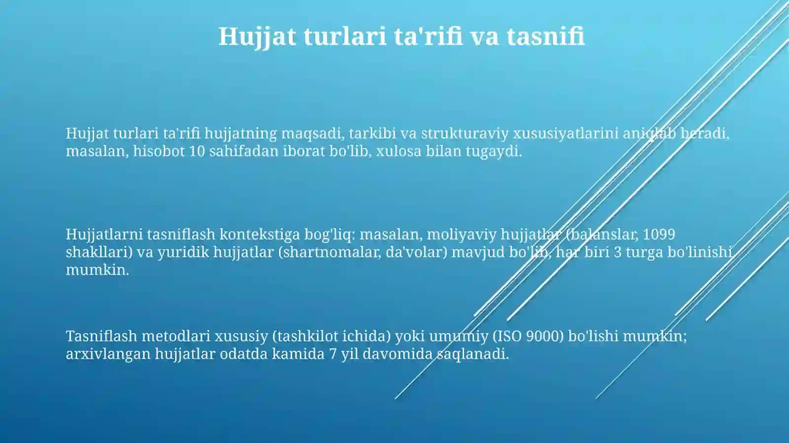Hujjat turlari 3