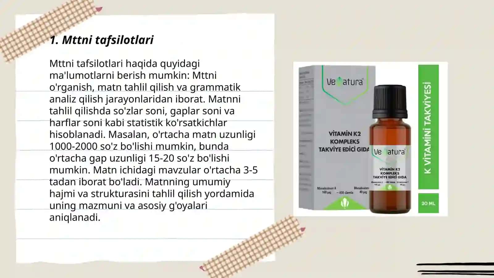Mttni kompleks tekshirish dalolatnomasini to'ldirish, ON 3