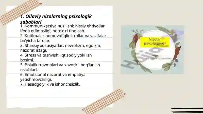 Oylaviy nizilar pisixalogiyasi 3