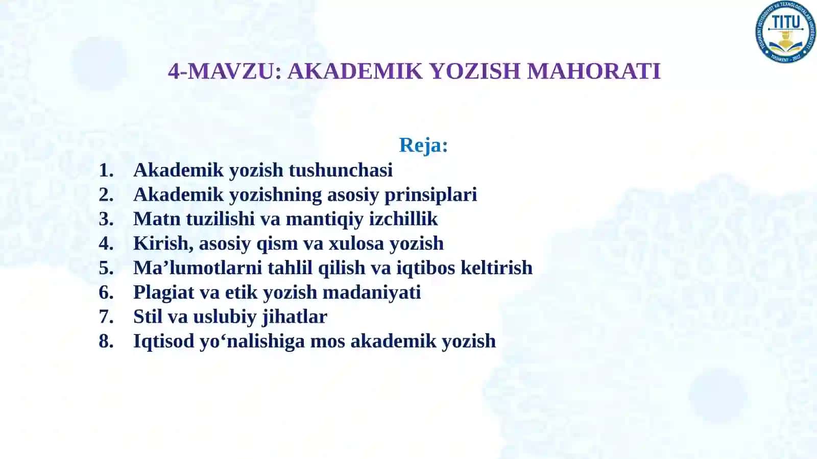 AKADEMIK YOZISH MAHORATI 3