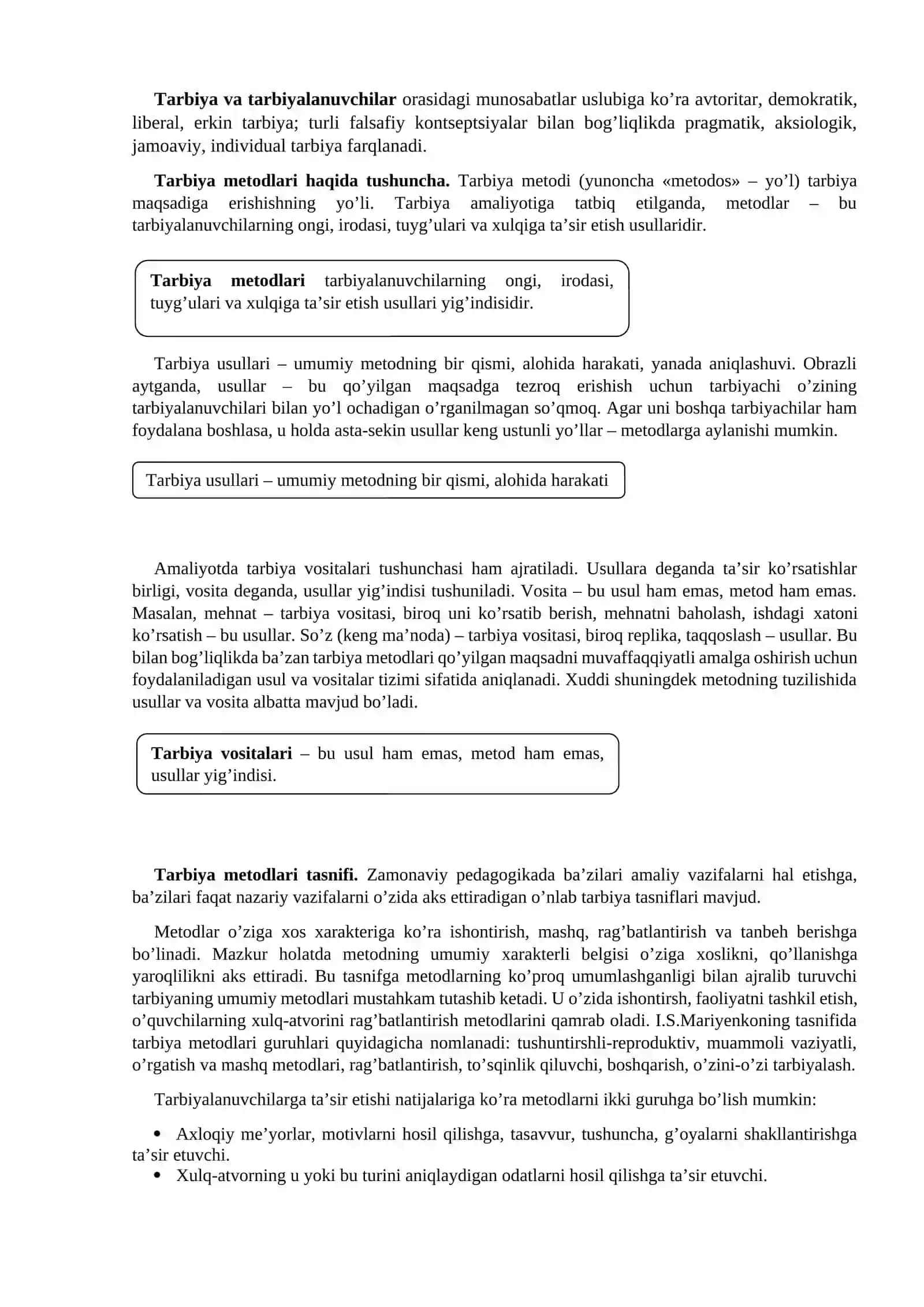 Tarbiya nazariyasi 3