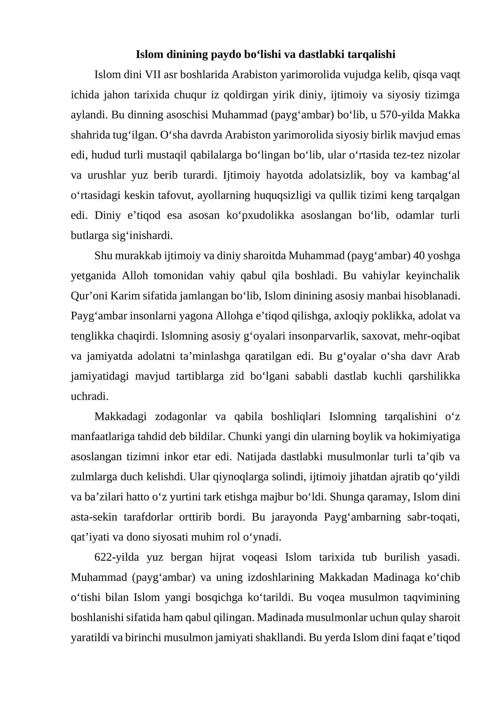 Islom dinining Markaziy Osiyoga tarqalishi 3