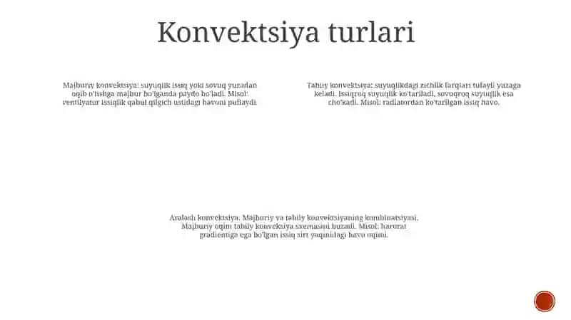 Konvektiv Issiqlik Almashinuvi 3