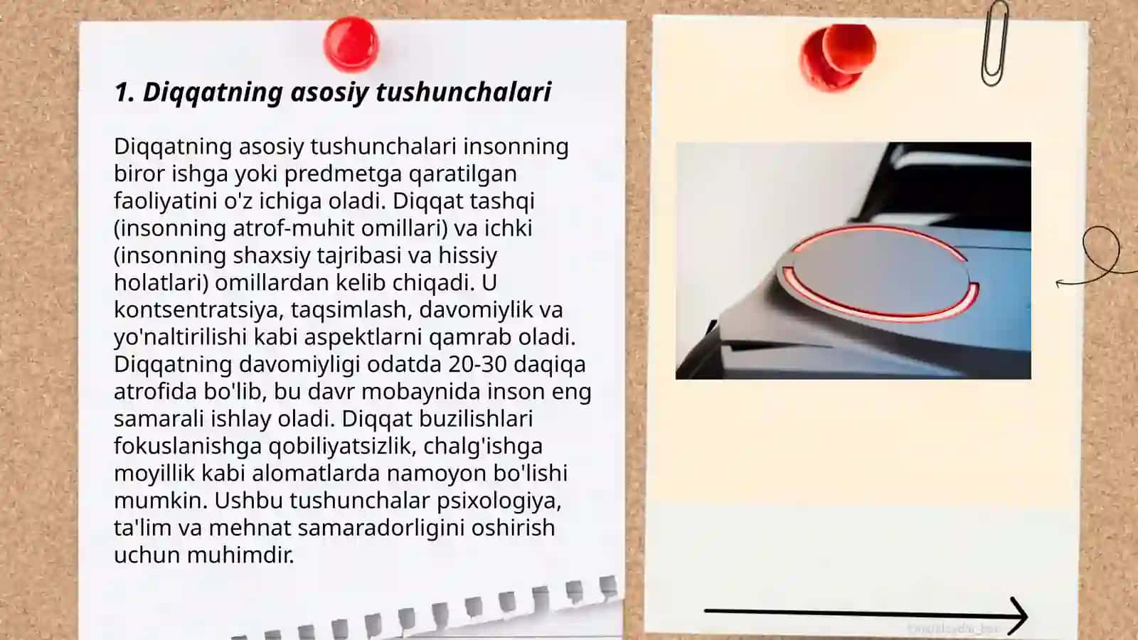 Diqqatning asosiy tushunchalari 3