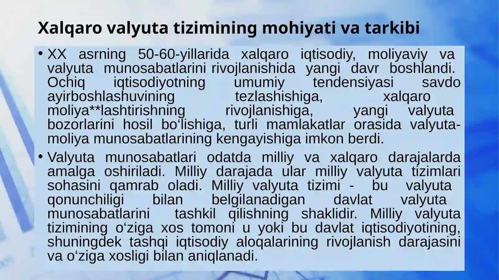 XALQARO VALYUTA-KREDIT VA MOLIYA TASHKILOTLARI 3