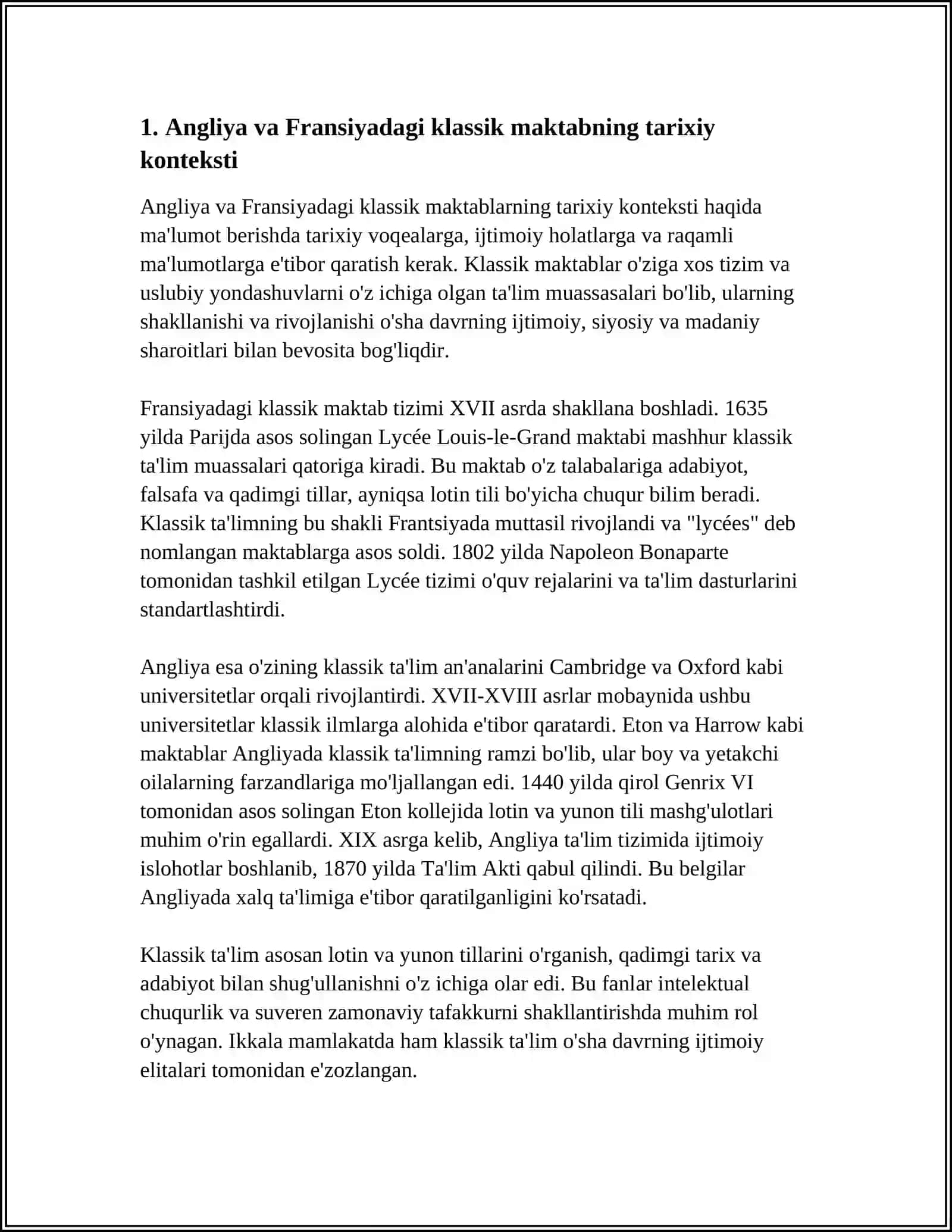 ANGLIYA VA FRANSIYADA KLASSIK MAKTABINING SHAKILLANISHI 3