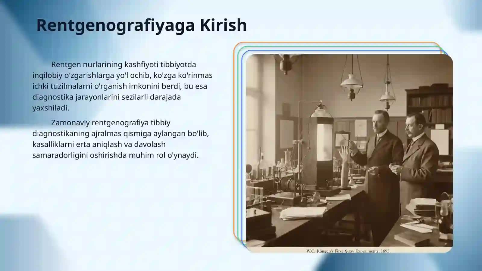 Rentgenografik tizimlar va ularning ishlash prinsipi. 3
