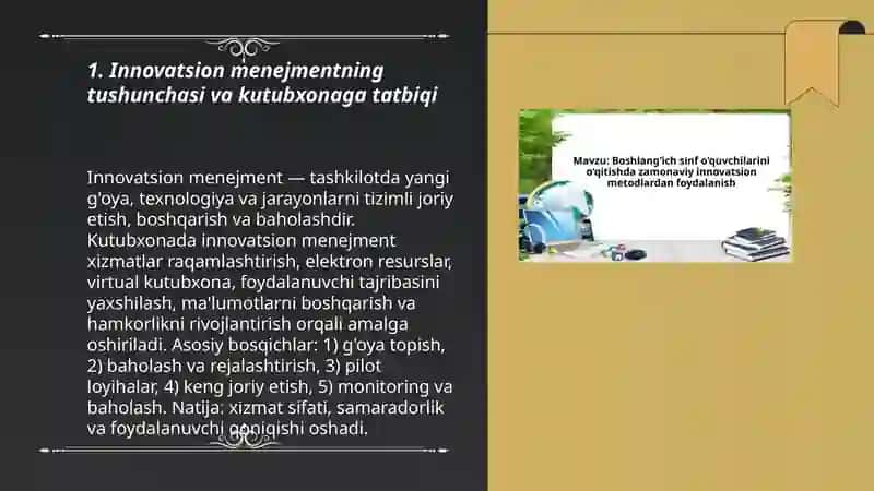 Kutubxona innovatsion menejmentning asoslari 3