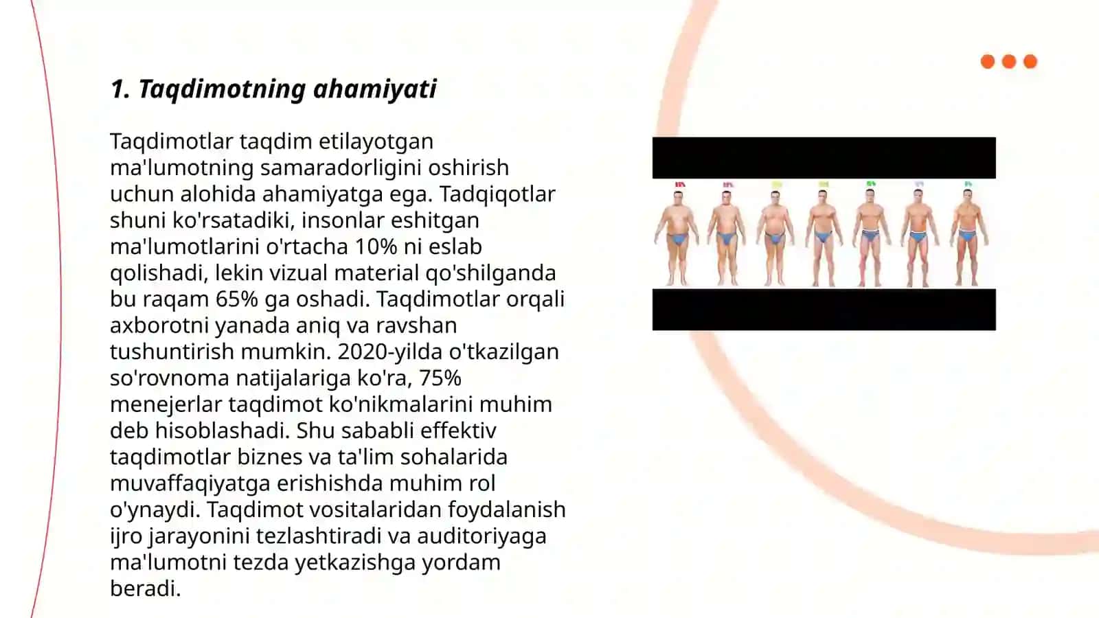 Taqdimot tayyorlash va taqdim etish usul va vositalari 3