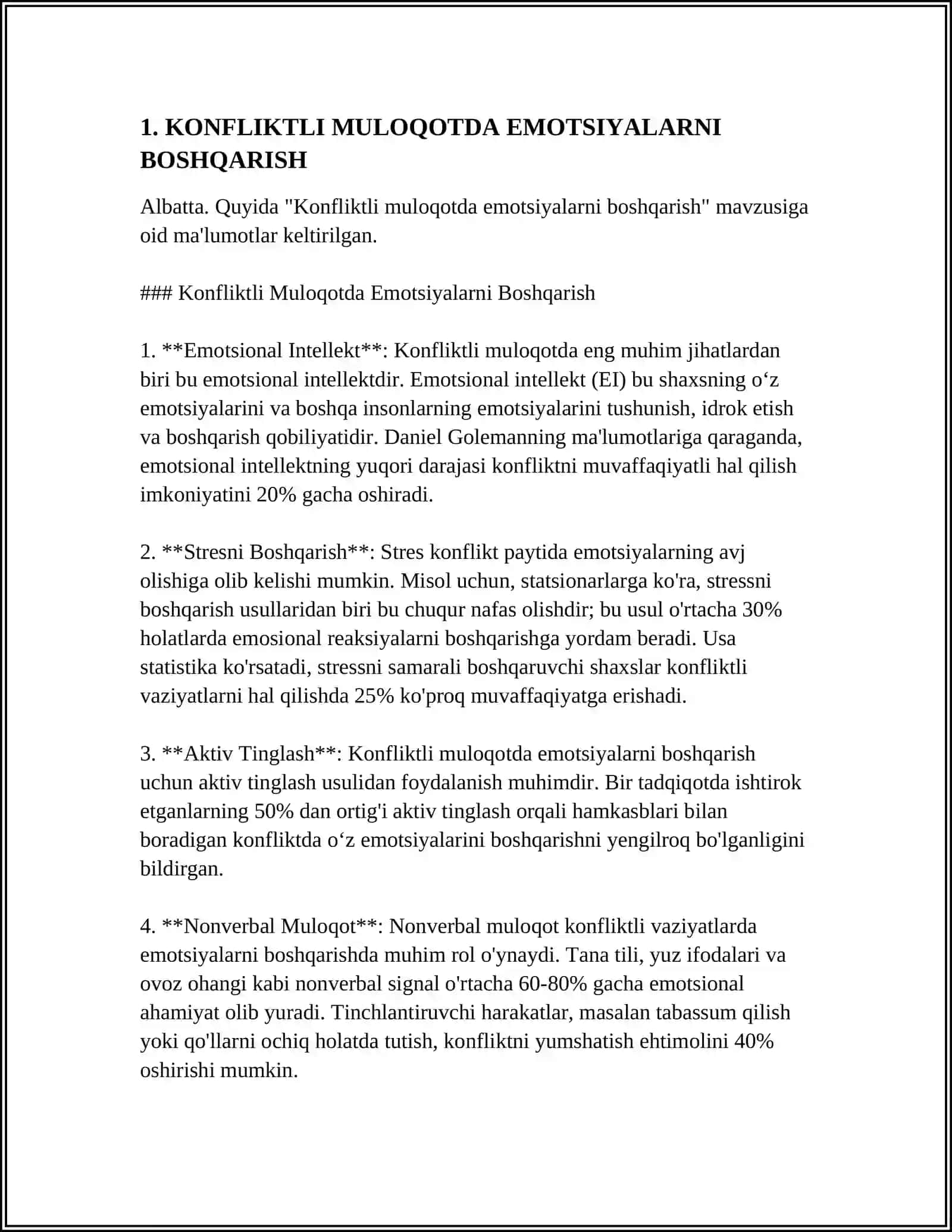 KONFILIKTLI MULOQOT 3