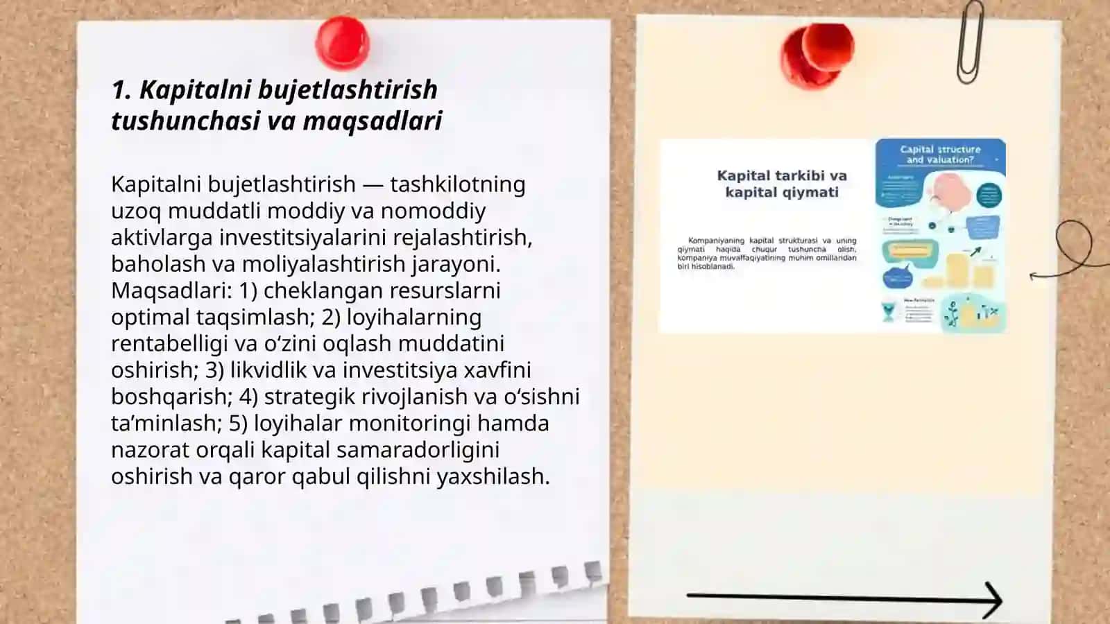 Kapitalni bujetlashtirish jarayoni 3