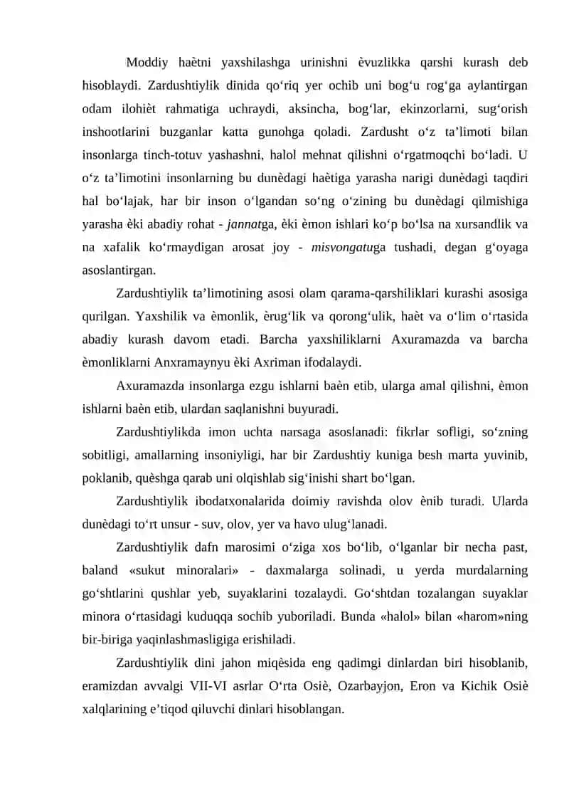 Zardushtiylik ta’limoti va avesto 3