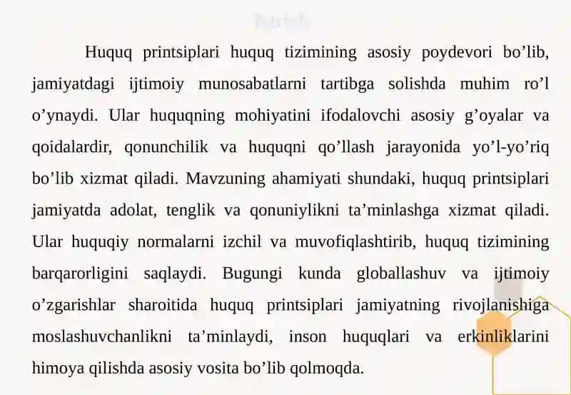Huquq Printsiplarining Tasnifi 3