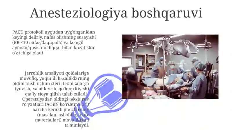 Xirurgik operatsiyalarni o'tkazish qoidalari 3