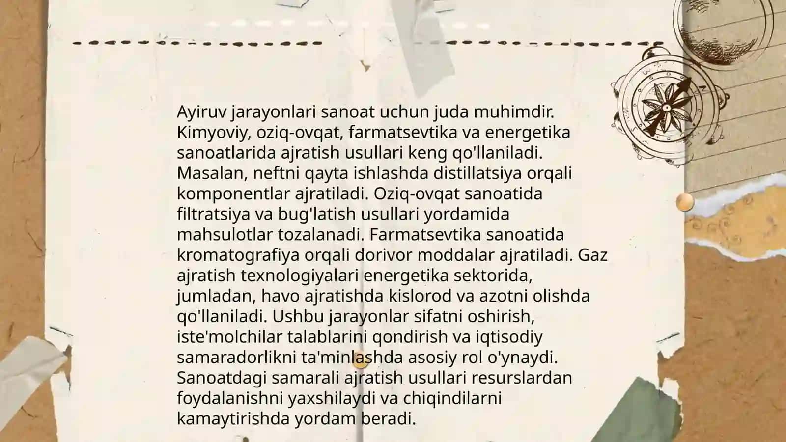 Ayiruv jarayonlarining ahamiyati 3