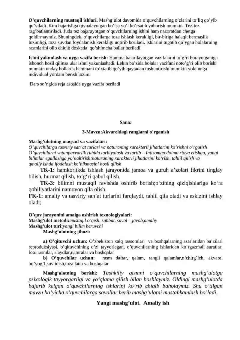 Tasviriy san`at turlari 3